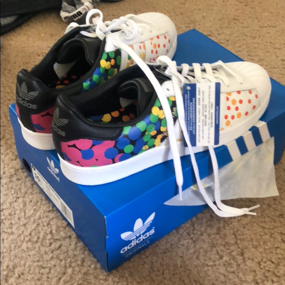 Adidas superstar pride! Brand new, with box!